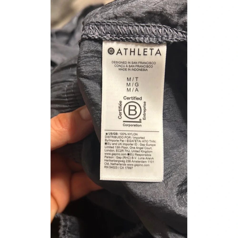 Athleta Lunar Utility Pant Nylon MT Medium Tall Charcoal‎ Grey New With Tags